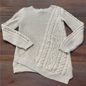 Tommy Bahama Tan Cable Knit Kids Sweater